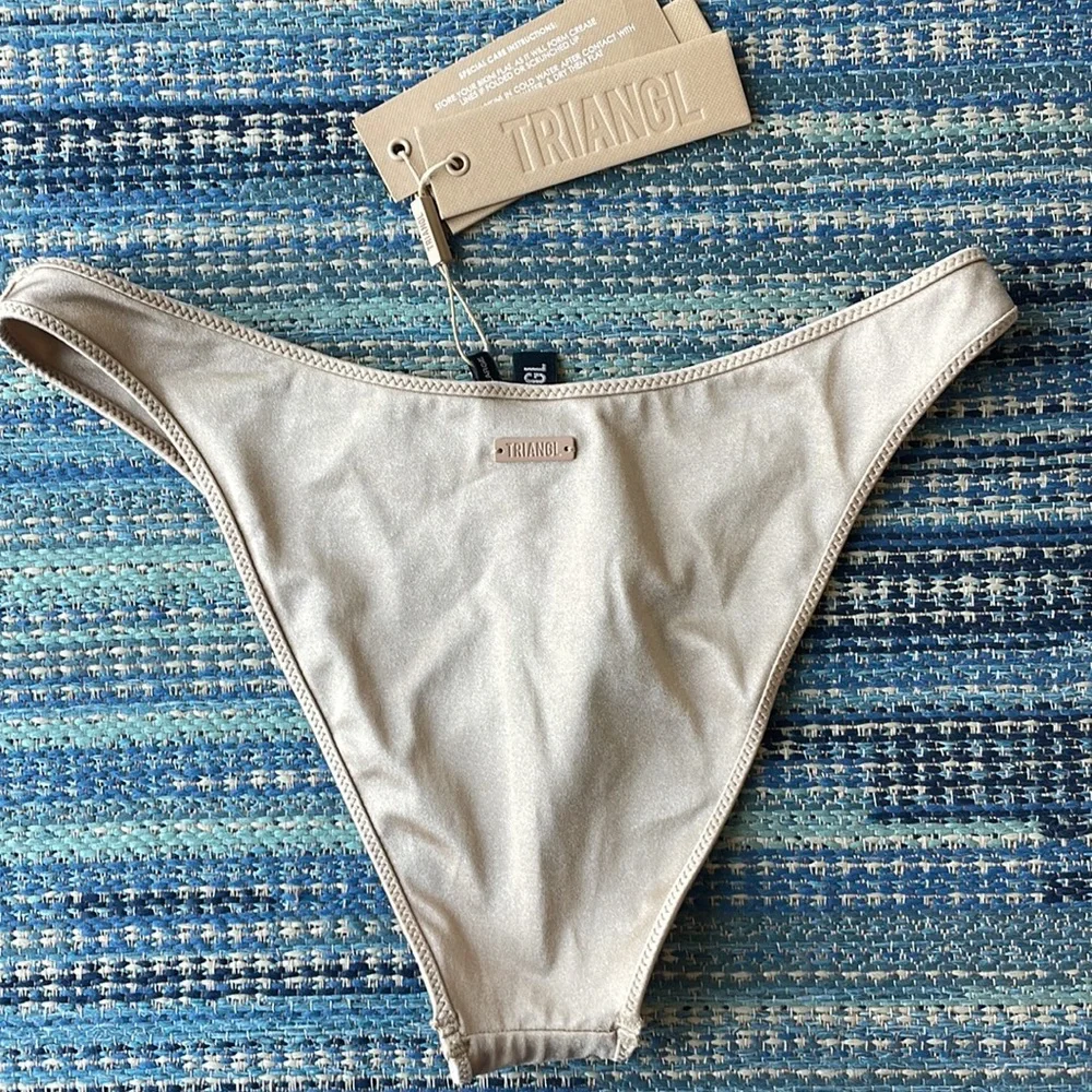 triangl swimwear Beige Scoop Bikini Set